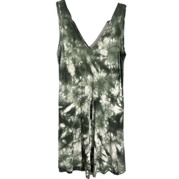 Sweaty Betty Take It Easy Tie Dye Moss Green Dress Size XSmall Drawstring Pocket - Picture 3 of 16